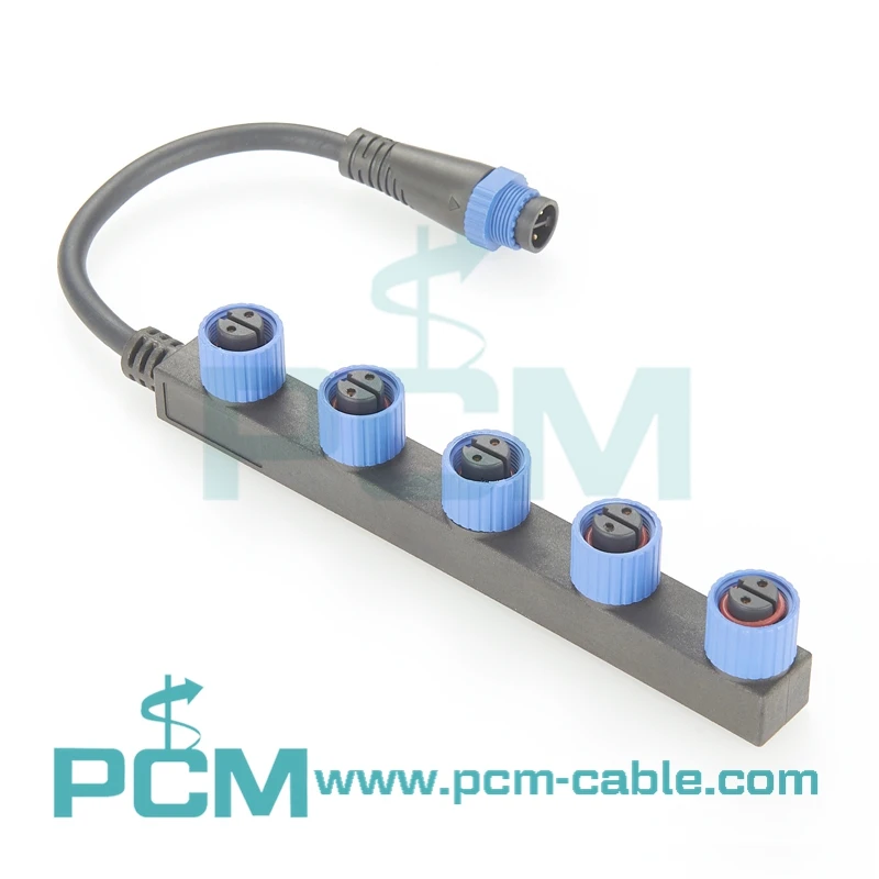 We are a manufacturer of LED Street Light Module Waterproof M15 Cable Connector 1 to 5 2