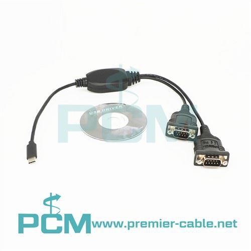 آداپتور 2 پورت USB Type-C به سریال