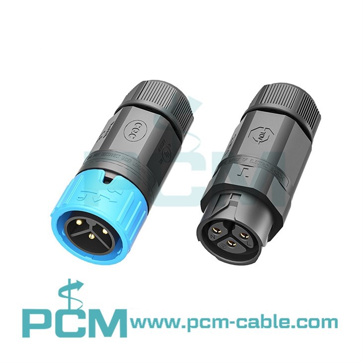 3-کانکتور روشنایی ضد آب کابل را پین کنید