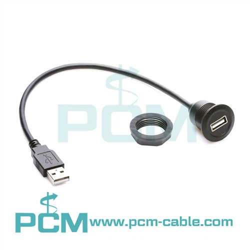 USB 2. 0 کابل افزودنی را برای نصب پانل گرد تایپ کنید