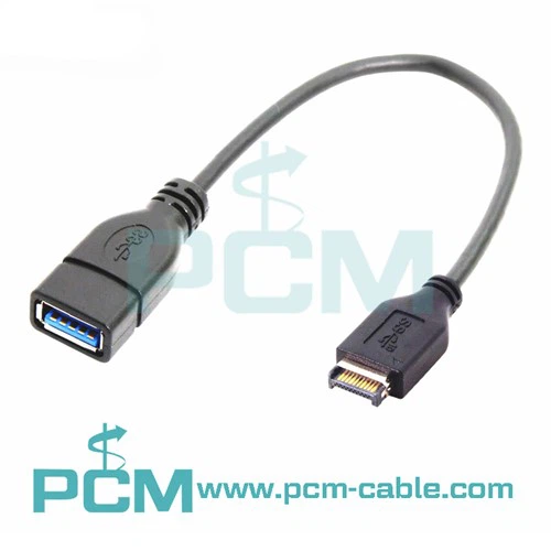 سربرگ پنل جلو USB 3.1 نوع E نری به USB 3. 0 کابل ماده نوع A