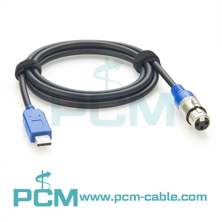 FT232RL CHIP USB to RS485 DMX512 3P XLR Female Converter Freestyler QLC Stage Controller Cable