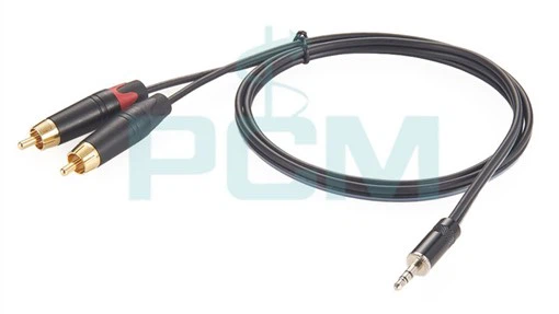 35mm Male To 2 Male RCA Adapter 35mm Male To 2 Male RCA Adapter