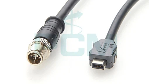 IX A Key to M12 X-Code Male Cat6A Ethernet Cable for Industrial Automation IX A Key to M12 X-Code Male Cat6A Ethernet Cable for Industrial Automation