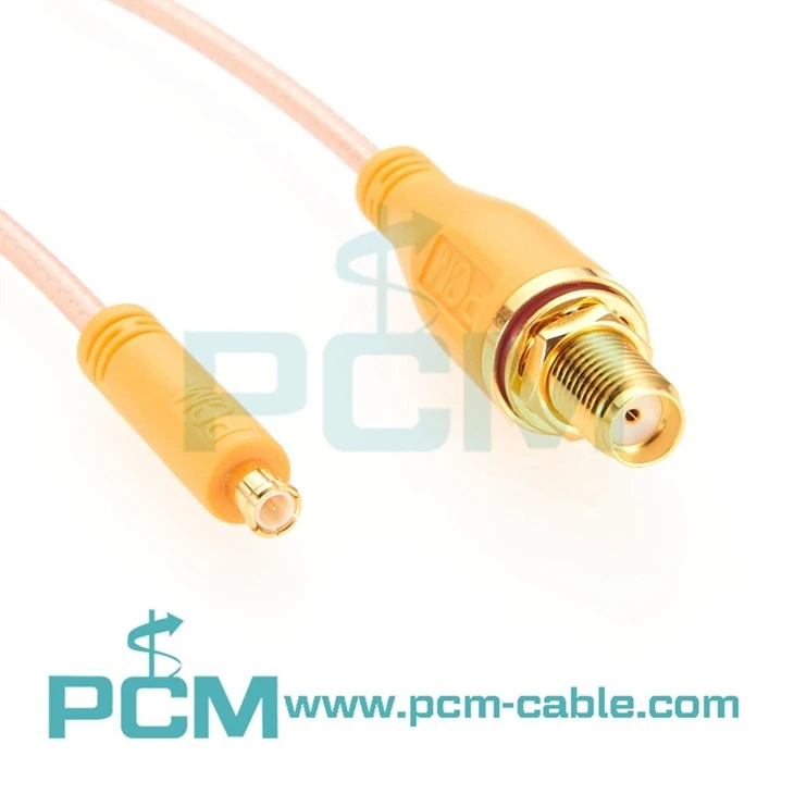 MCX Plug to SMA Female Bulkhead RG316 Coaxial Cable – 50 Ohm RF Lead, Gold-Plated Connectors, Factory Manufacture