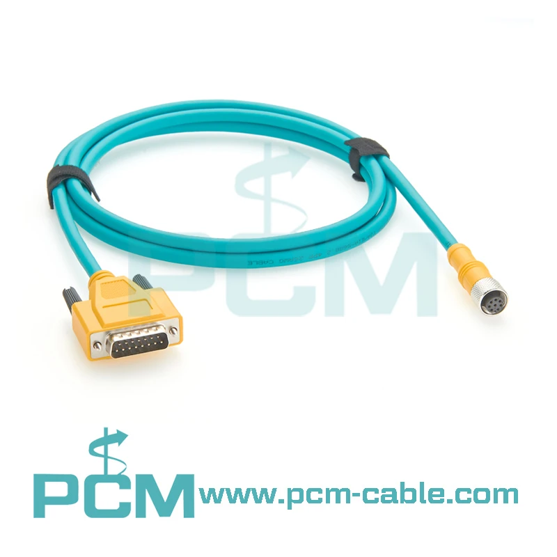 M12 8 Pin to DB15 IO Module Cable for Cognex Vision Systems M12 8 Pin to DB15 IO Module Cable for Cognex Vision Systems