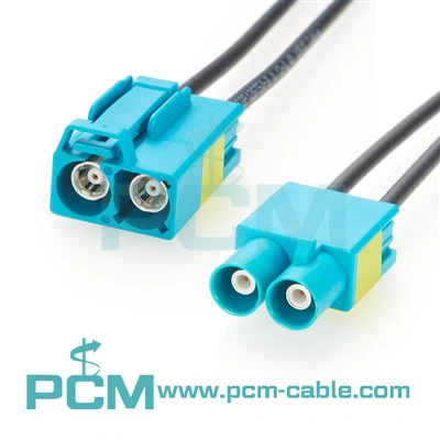 Fakra Dual Male to Cable پسوند برای سیستم های خودرو