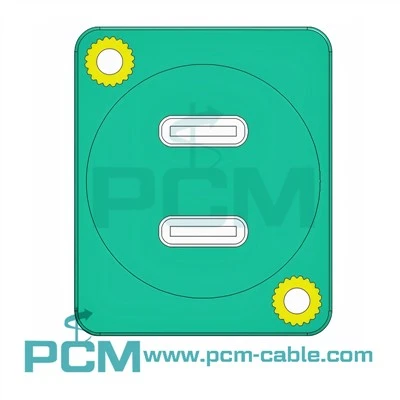آداپتور نصب پنل USB C 3.1 دوگانه